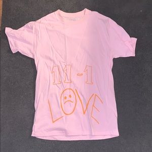 Lil Peep pink “L☹️VE” tee
